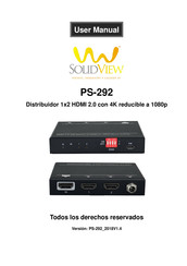 SolidView PS-292 Manual Del Usuario