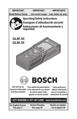 Bosch GLM 30 Manuales | ManualsLib